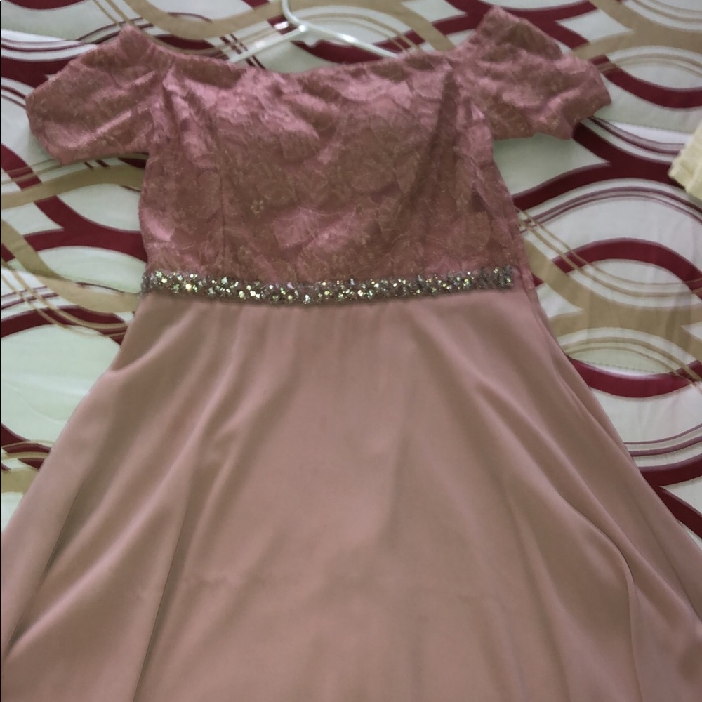 Pink Off the Shoulder Dress